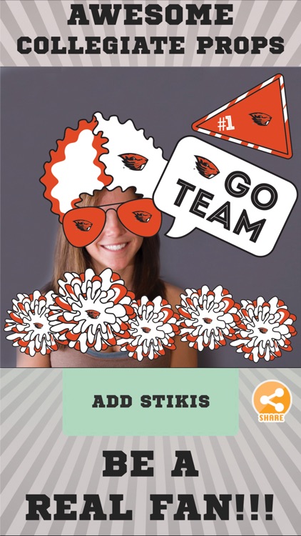 Oregon State Beavers Selfie Stickers