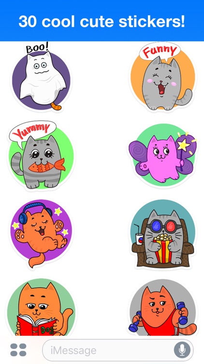 Funny cats - Cute stickers