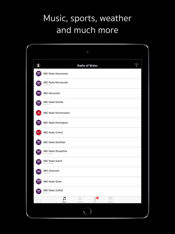 Radio of Wales: Welsh stations iPad screenshot 4 - News app