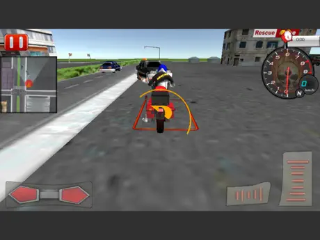 Bike Rider Ambulance Rescue