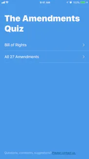 the amendments quiz iphone screenshot 1