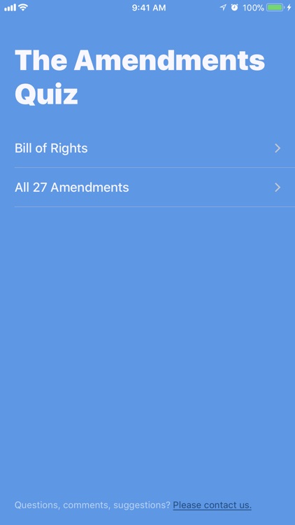 The Amendments Quiz