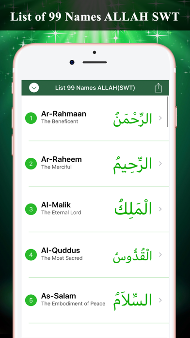 Al Asma Ul Husna - ALLAH (SWT) Screenshot