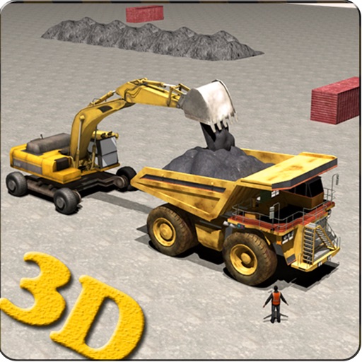 Offroad Construction Crane 3d icon