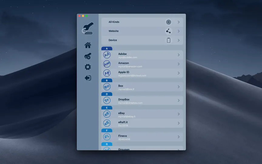 Captura de pantalla de My Password - Llavero en iPhone 1