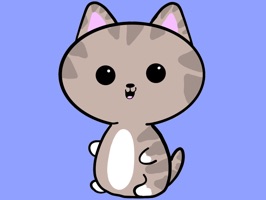 Adorable Kitties consists of 20 hand drawn stickers