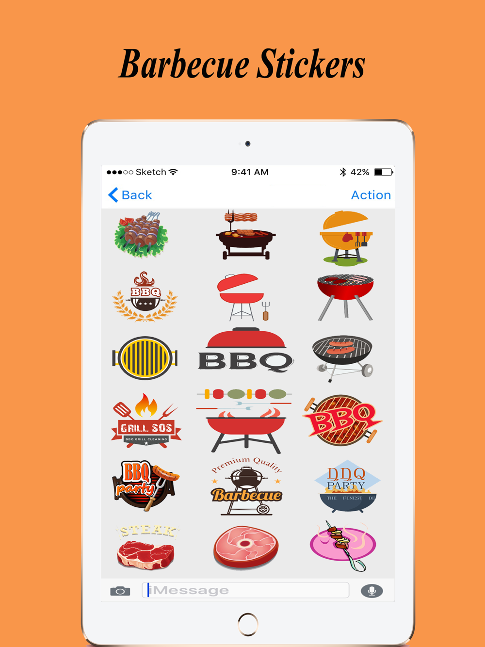 Barbecue Emojis Download App for iPhone