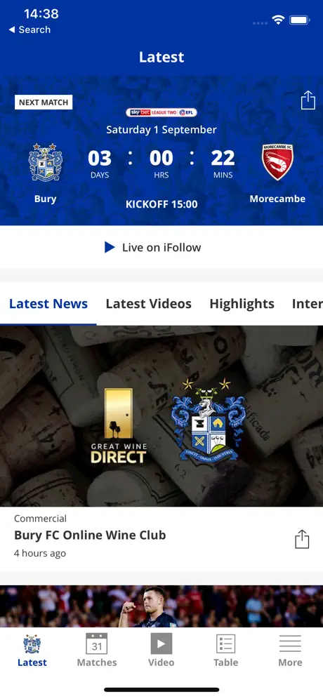 Bury Official App