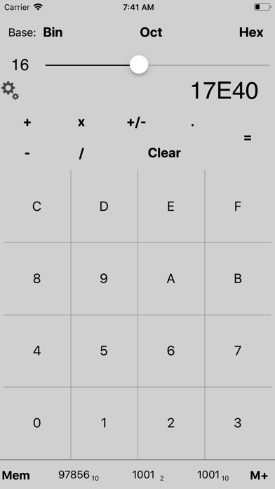 Screenshot #3 pour Base Converter and Calc Pro