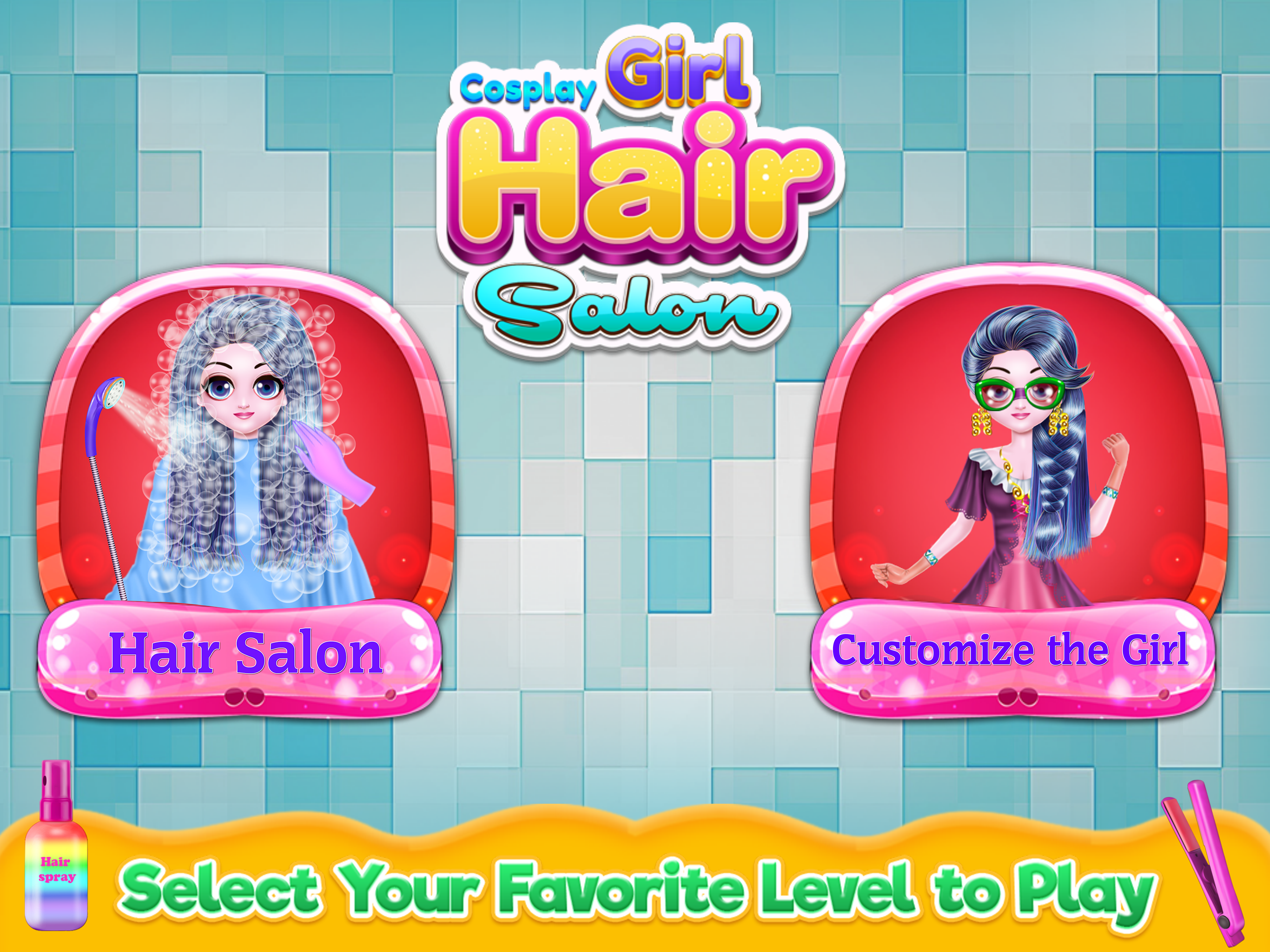 Cosplay Girl Hair Salon