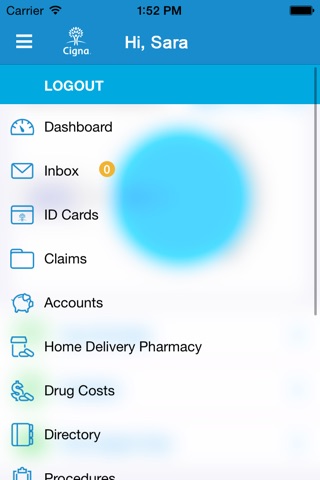myCigna screenshot 2