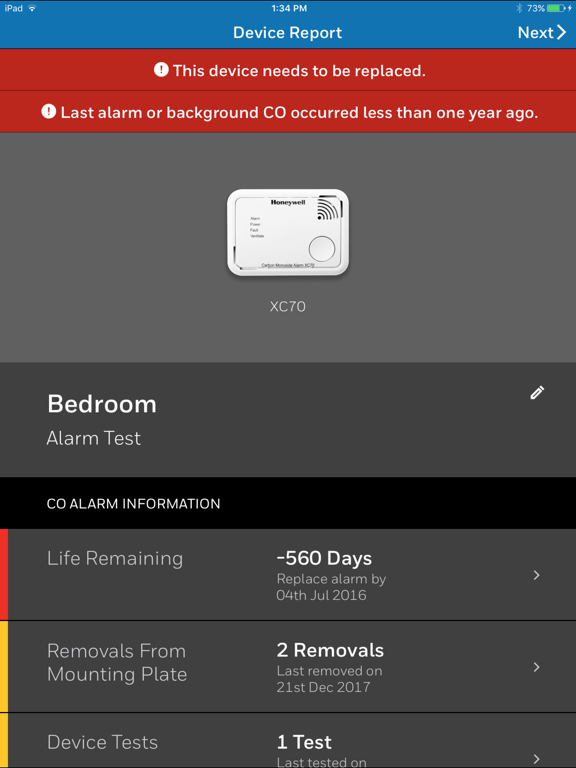 Screenshot #6 pour X-Series Alarm Scan