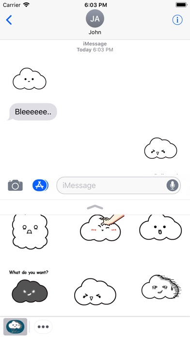 Cloud Animated Stickers screenshot 3