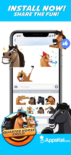 American Quarter-Horse Emoji(圖4)-速報App