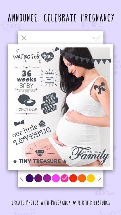 Giggly- baby bump pics editor
