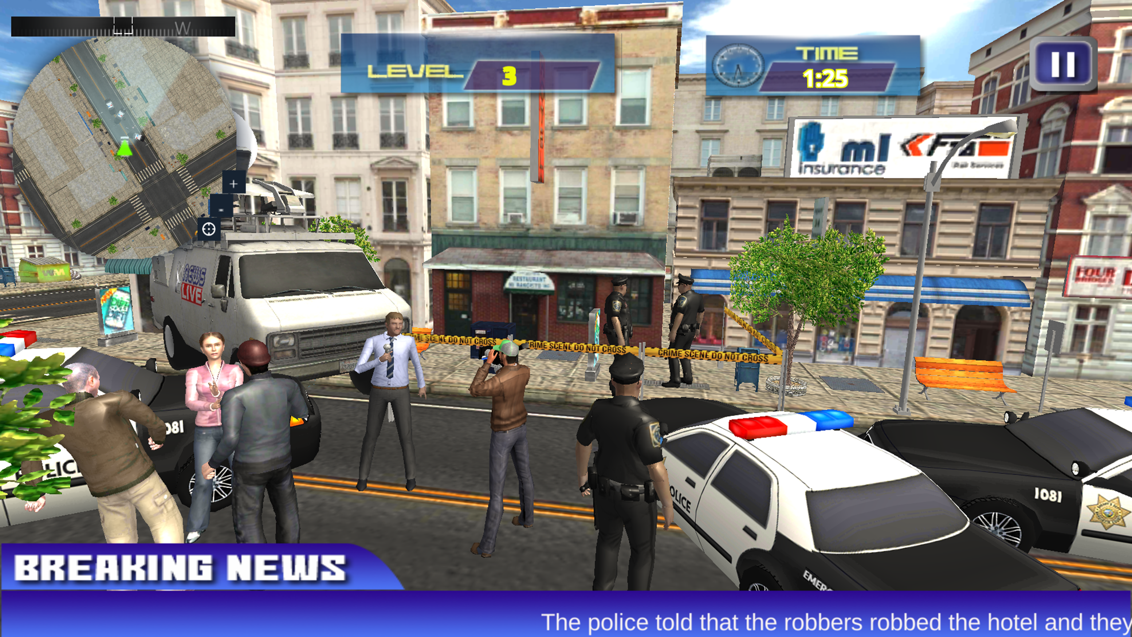 City Crime News Reporter Truck