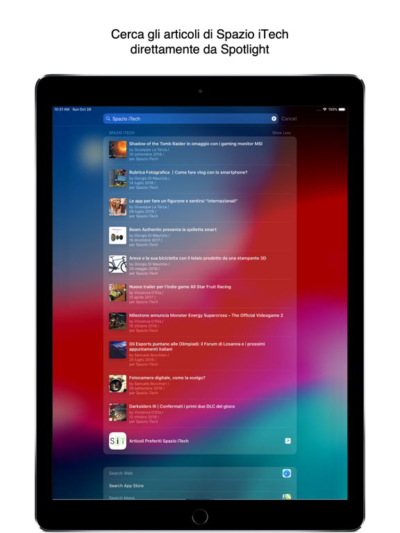 Spazio iTech iPad screenshot 6 - News app