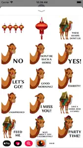 Silk Road Camel Stickers screenshot #1 for iPhone