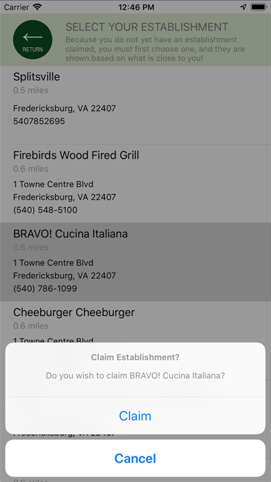 Proof of Dining Owner screenshot 3