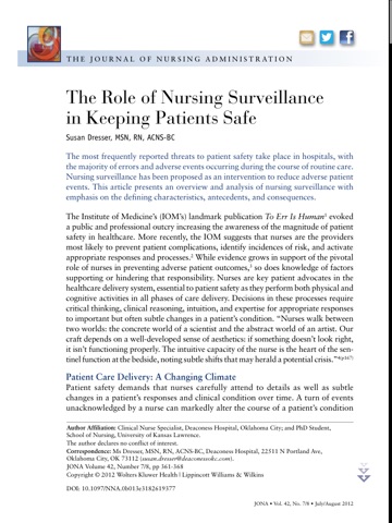 JONA: Journal of Nursing Administration screenshot 4