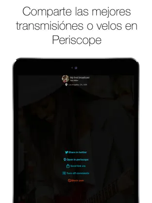 Captura de Pantalla 3 OnAir for Periscope iphone