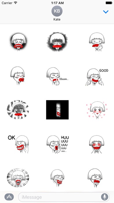 Ugly Girl Emoji Sticker screenshot 2