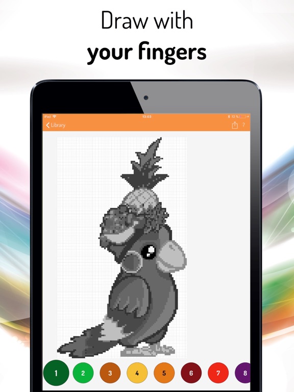 Coloring Book: Color by Number iPad screenshot 2 - Book app