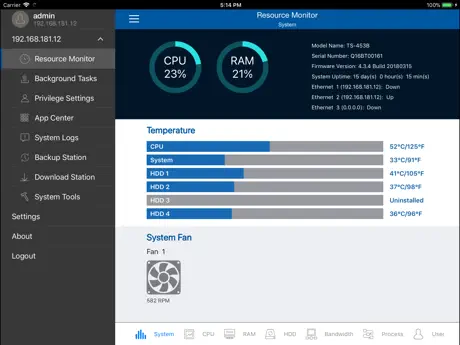 NAS System Manager