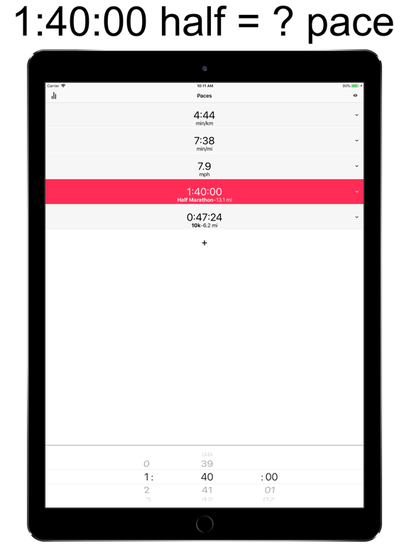 Screenshot #6 pour Paces - Easy Pace Conversions