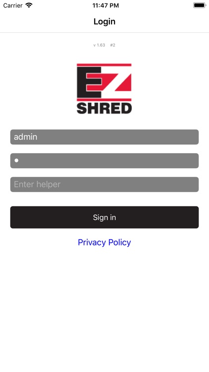EZshred Route Tracker