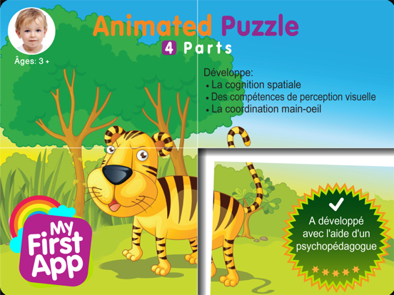 Screenshot #4 pour Animated Puzzle 1