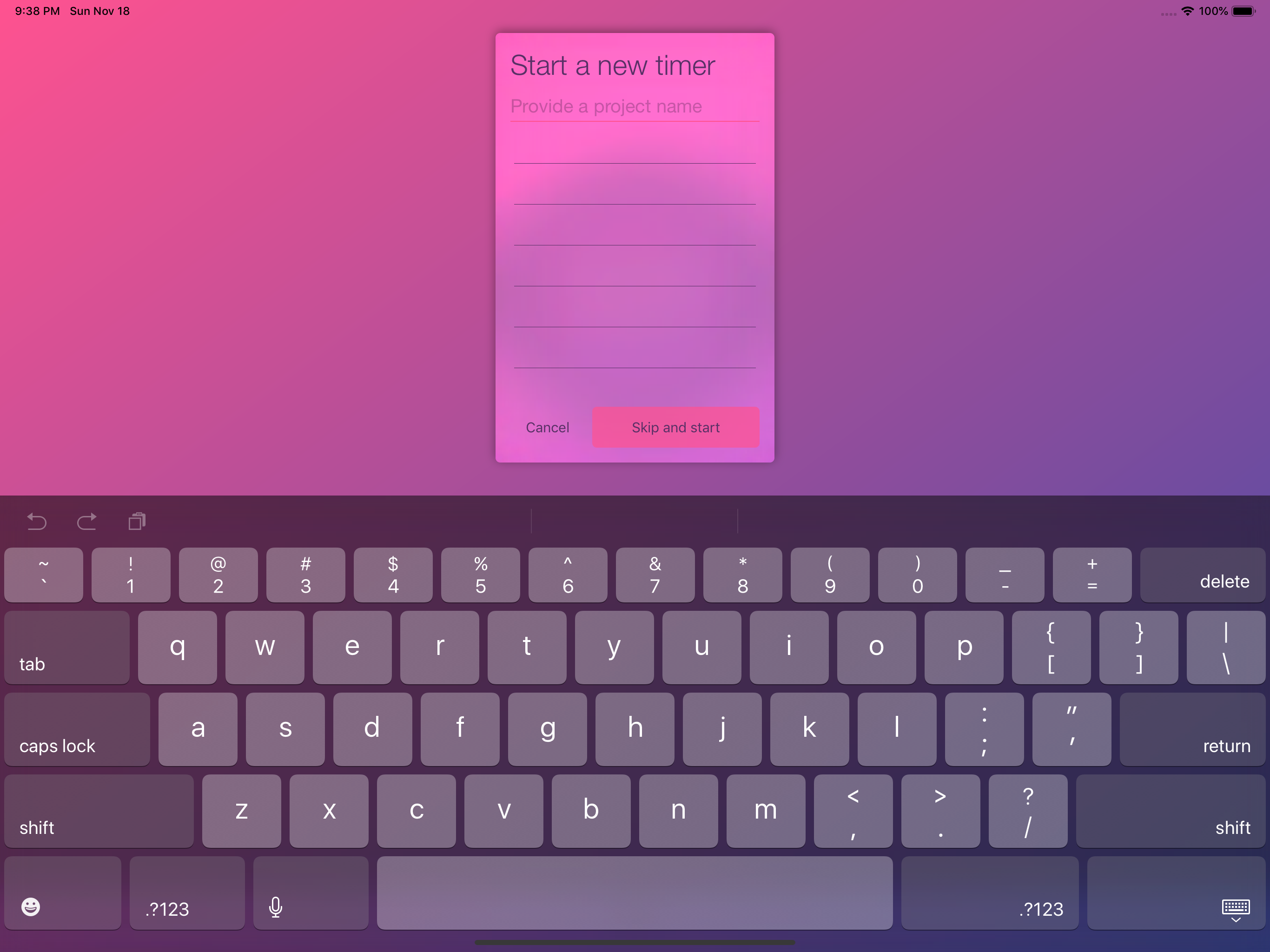 Log your Work