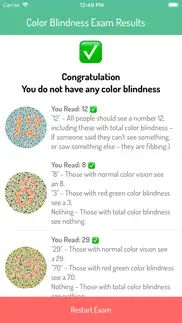 color blindness exam iphone screenshot 2