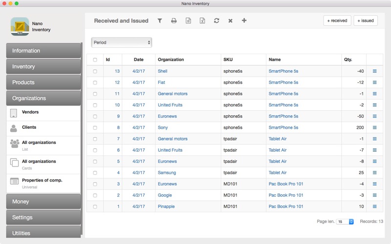 Screenshot #3 pour Nano Inventory