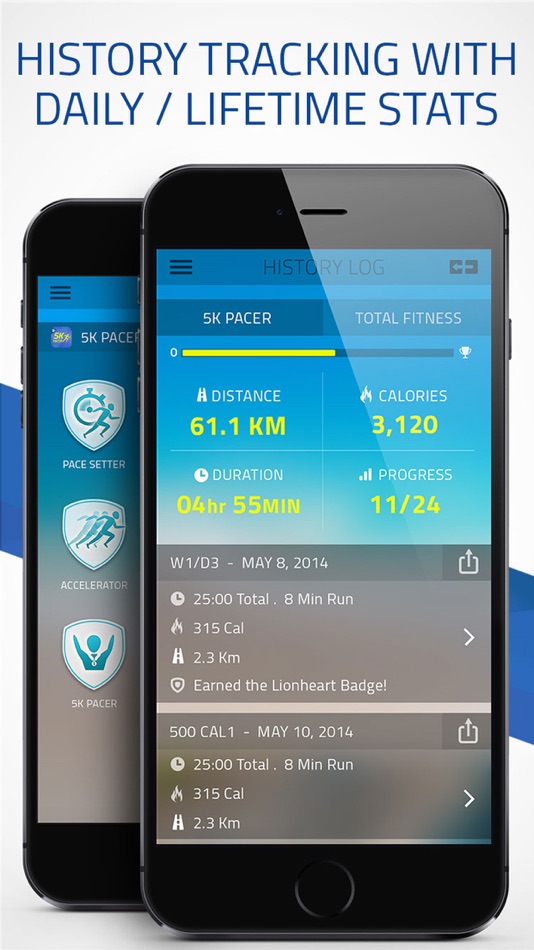 #5. Pacer 5K: run faster races (iOS) 由: FITNESS22 LTD