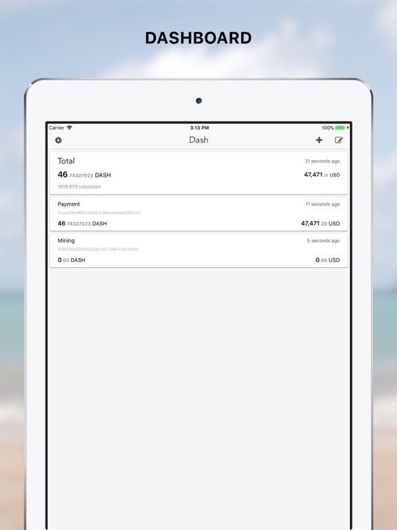 Screenshot #4 pour Dash coin address viewer