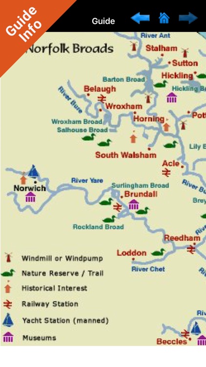 The Broads National Park - GPS Map Navigator