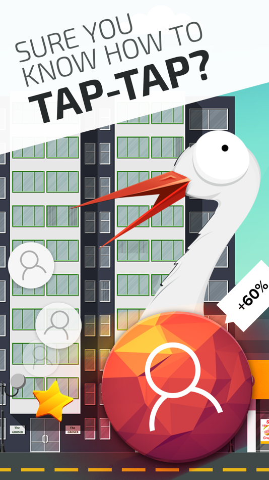 Clicker: tap, stork, people - 1.5 - (iOS)