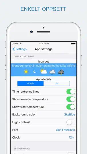 Widget Weather iPhone-skjermbilde 5