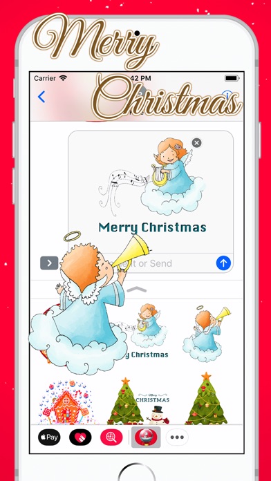 Hello White Christmas Sticker screenshot 3