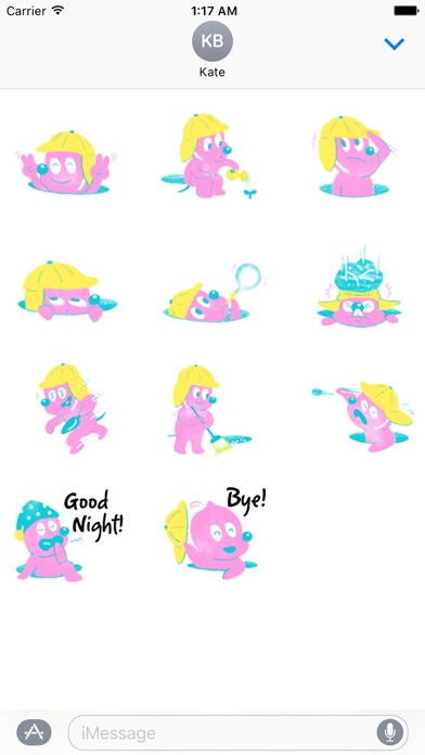 Cute Pink Woodchuck Sticker screenshot 3