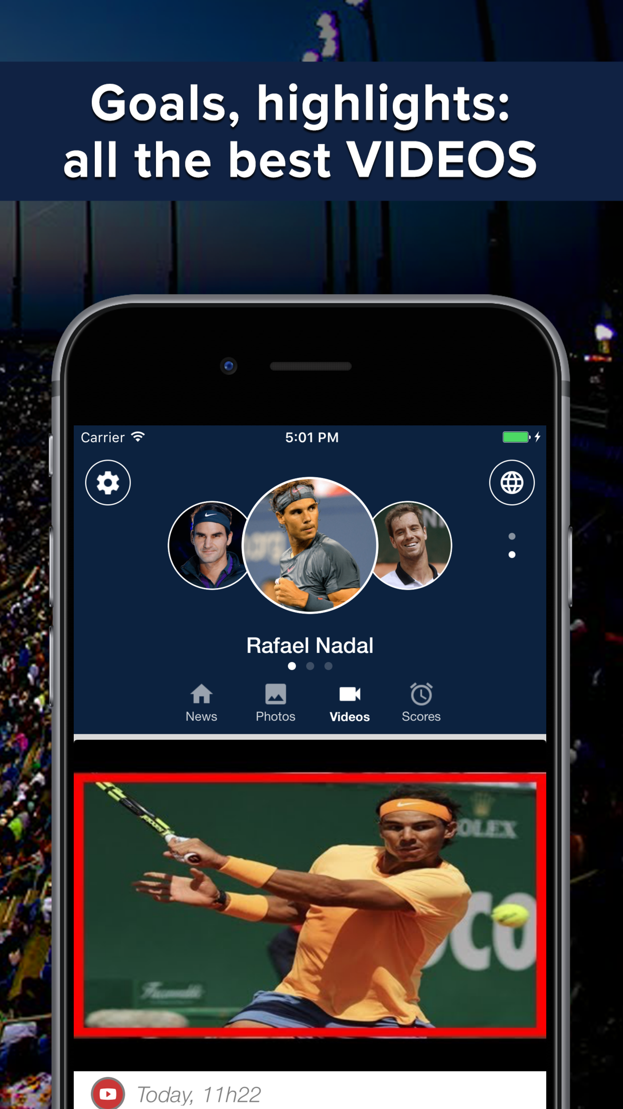 Tennis Addict : highlights, scores screenshot 2