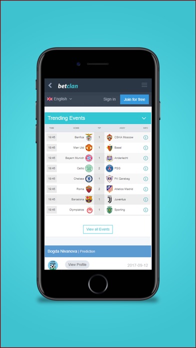 Betclan screenshot 2