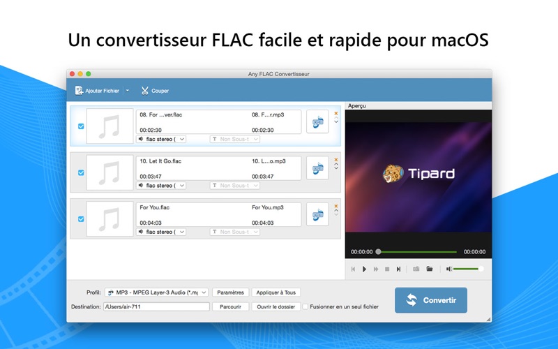 Screenshot #1 pour Tout convertisseur FLAC-MP3