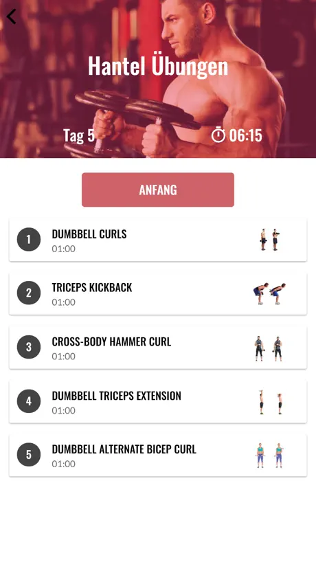 30 Tage Arm-Challenge