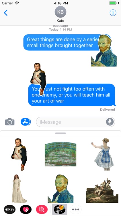 Fine Art Message Stickers