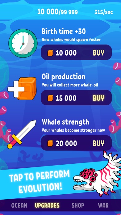 Blue Whale Evolution Clicker screenshot 4