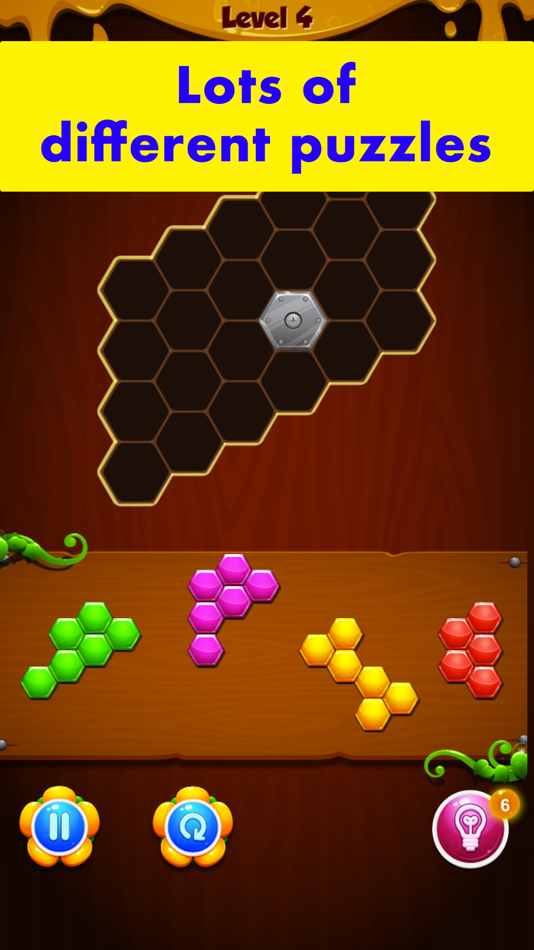 #4. HoneyComb Puzzle - game (iOS) By: P. UNG