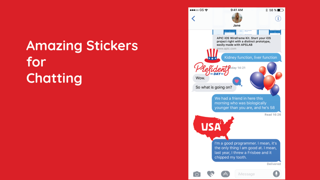 USA Presidents Day Sticker SMS(圖4)-速報App