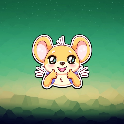 Barney The Mouse Stickers Icon